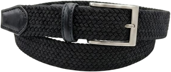 CINTURA IN PELLE 035 ELASTICO 0370 NERO 53054