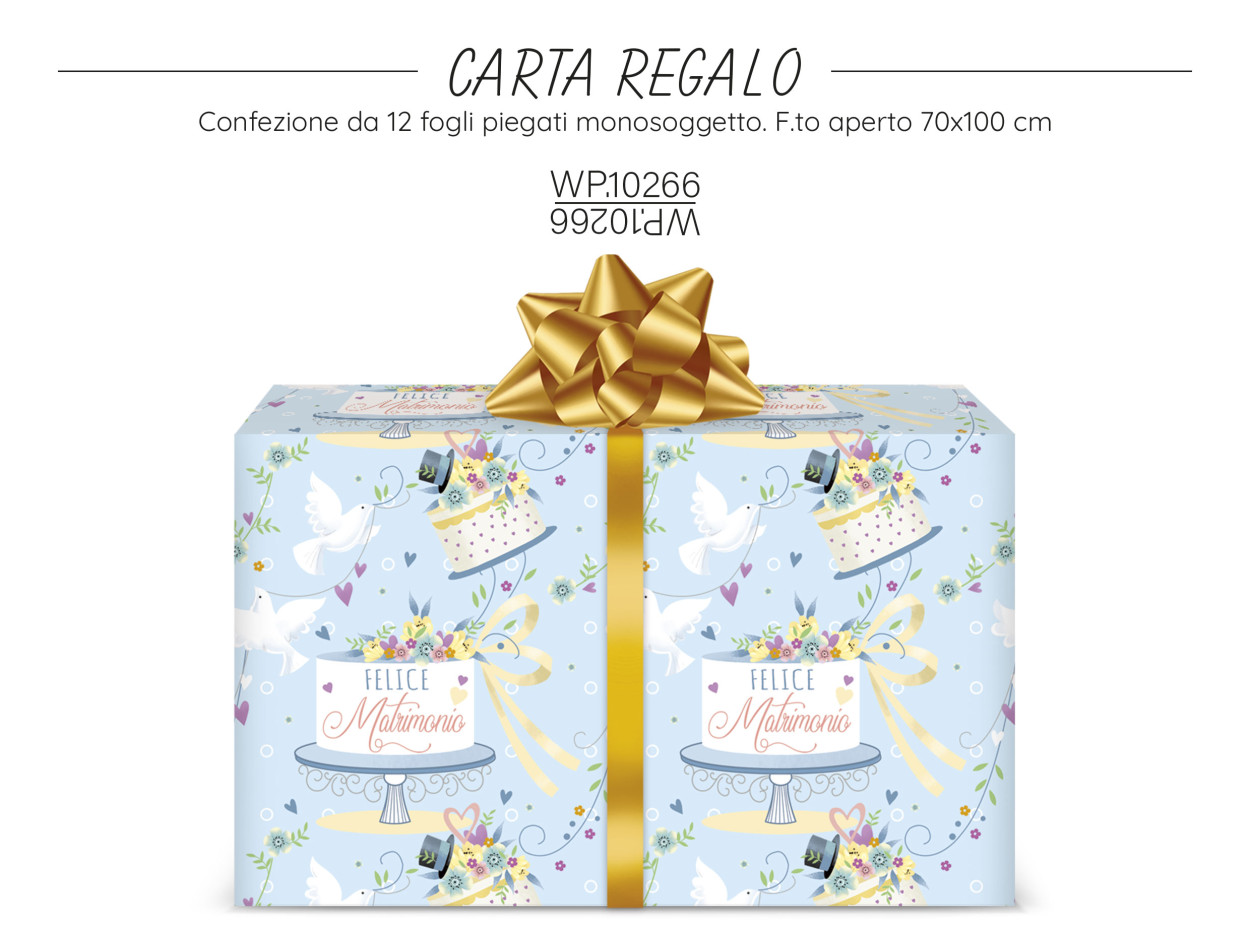 WP10266 CARTA REGALO NOZZE 40631