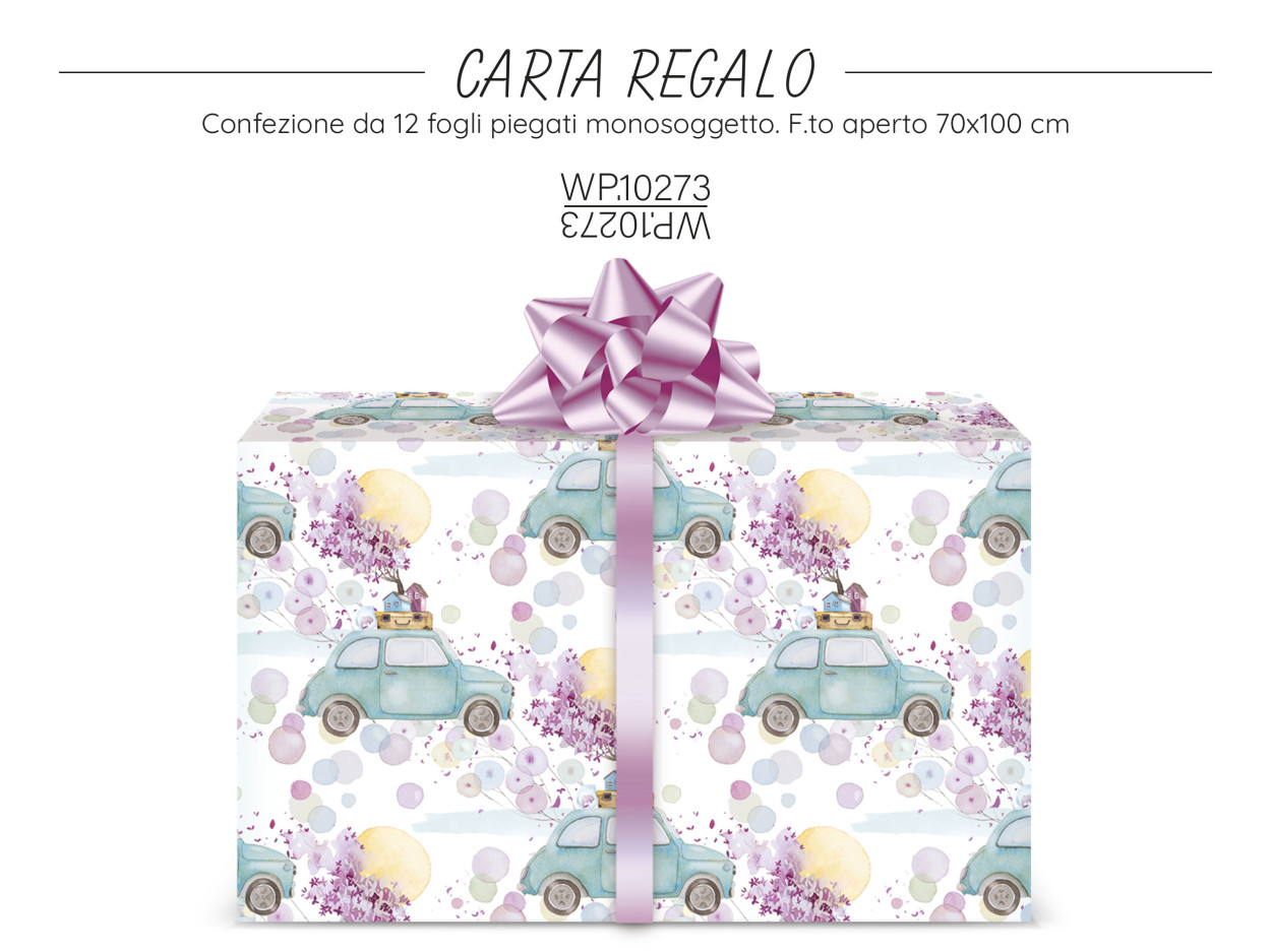 WP10273 CARTA REGALO MACCHININA I COLORI DI LAURA 40631