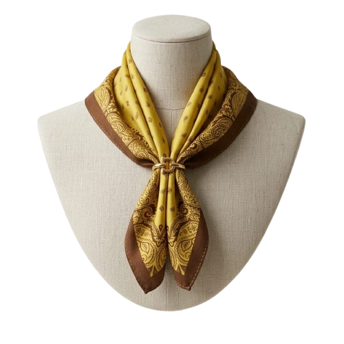 LB25S103-04 FOU BANDANA GIALLO 53x53cm 55392