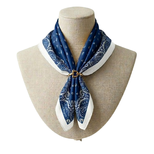LB25S103-14 FOU BANDANA BLU 53x53cm 55392