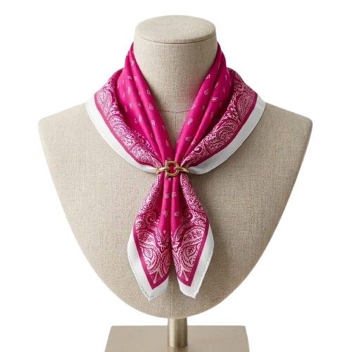LB25S103-65 FOU BANDANA FUCSIA 53x53cm 55392