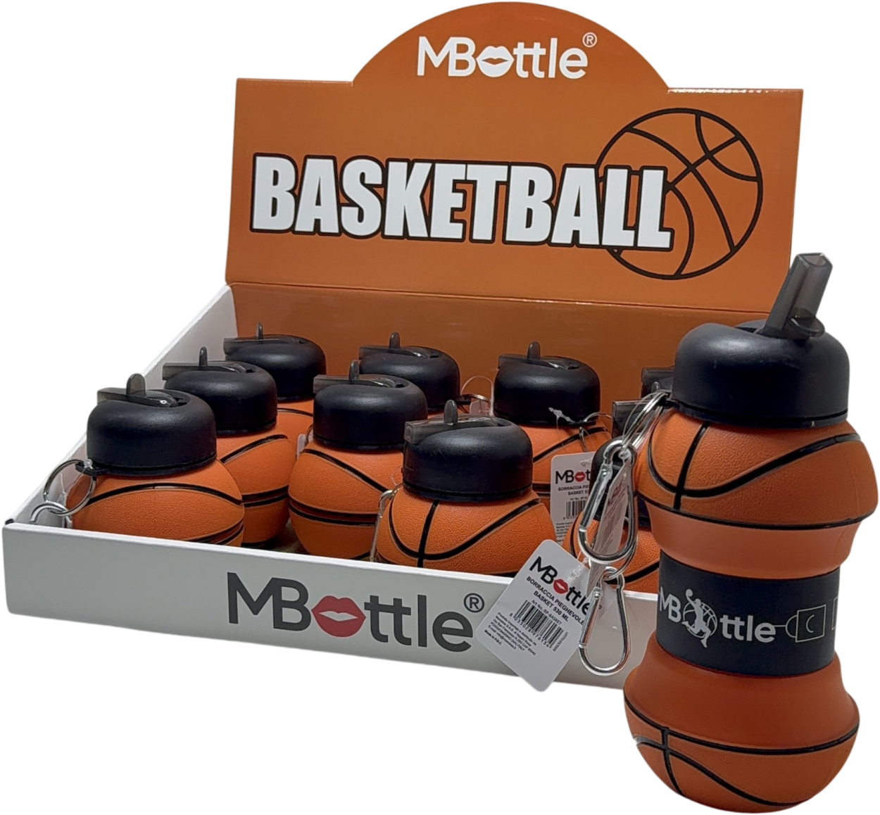 BP-BASKET BORRACCIA PIEGHEVOLE BASKET 530ml 41114