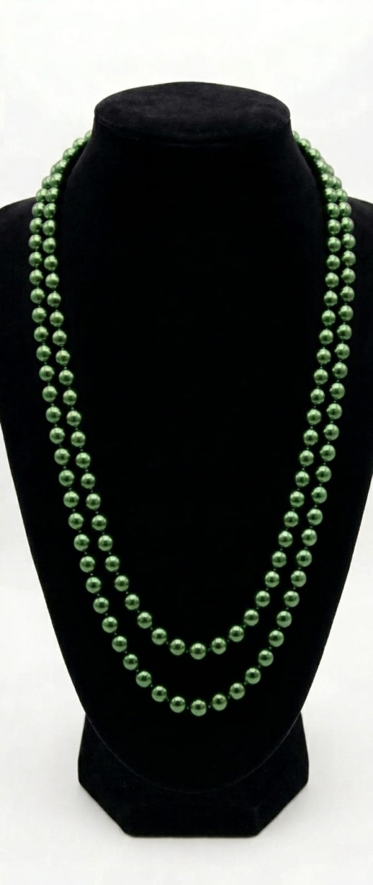 COLLANA VERDE 8MM 210117 41212