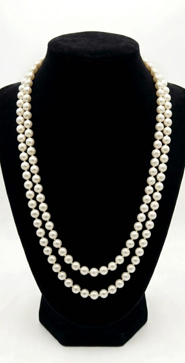 COLLANA BIANCO 8MM 040111 41212