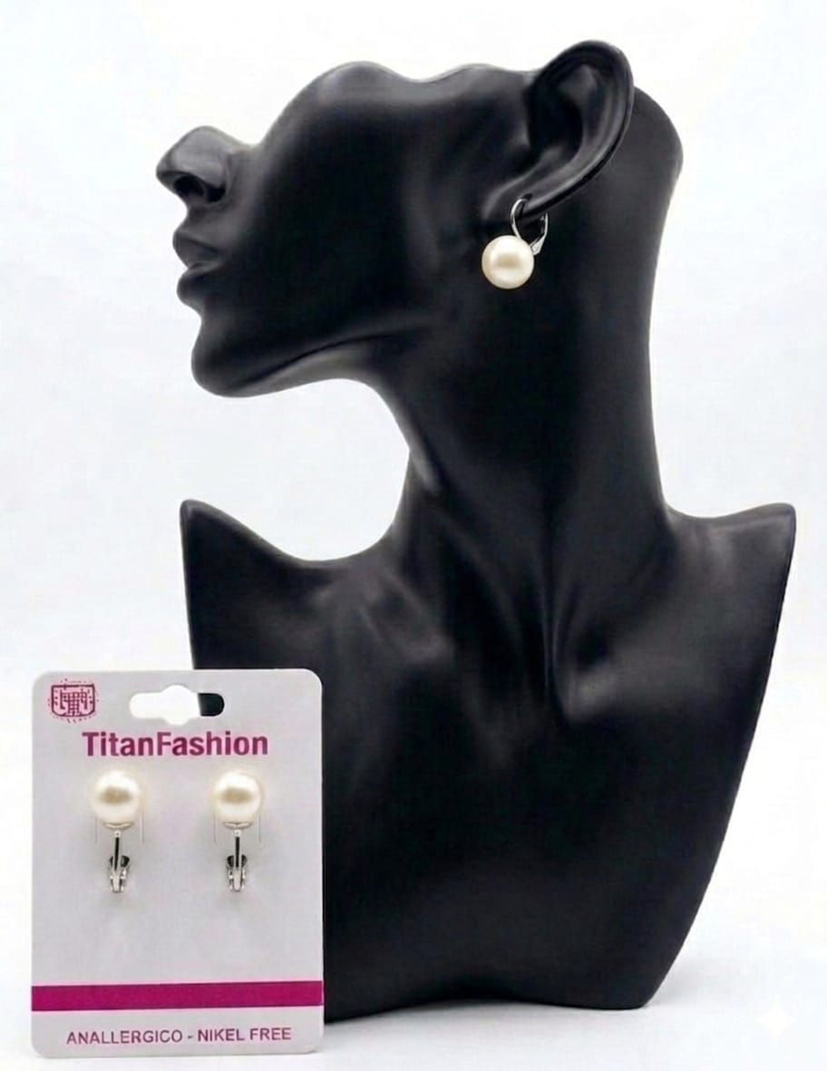 ORECCHINO BIANCO 12MM 040102 41212