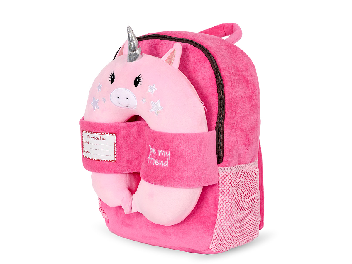 ZAINETTO CON CUSCINO COLLO UNICORNO 13098 31x24x11cm 40035