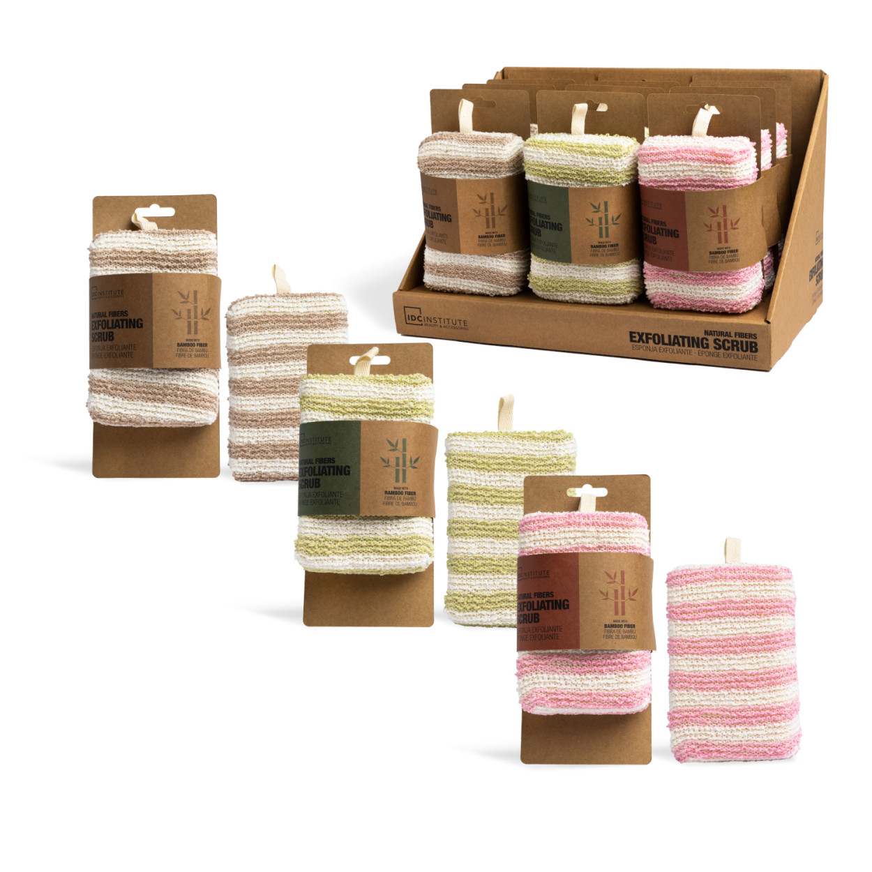 IDC INSTITUTE BATH SPONGE BAMBOO FIBER 91022 52555