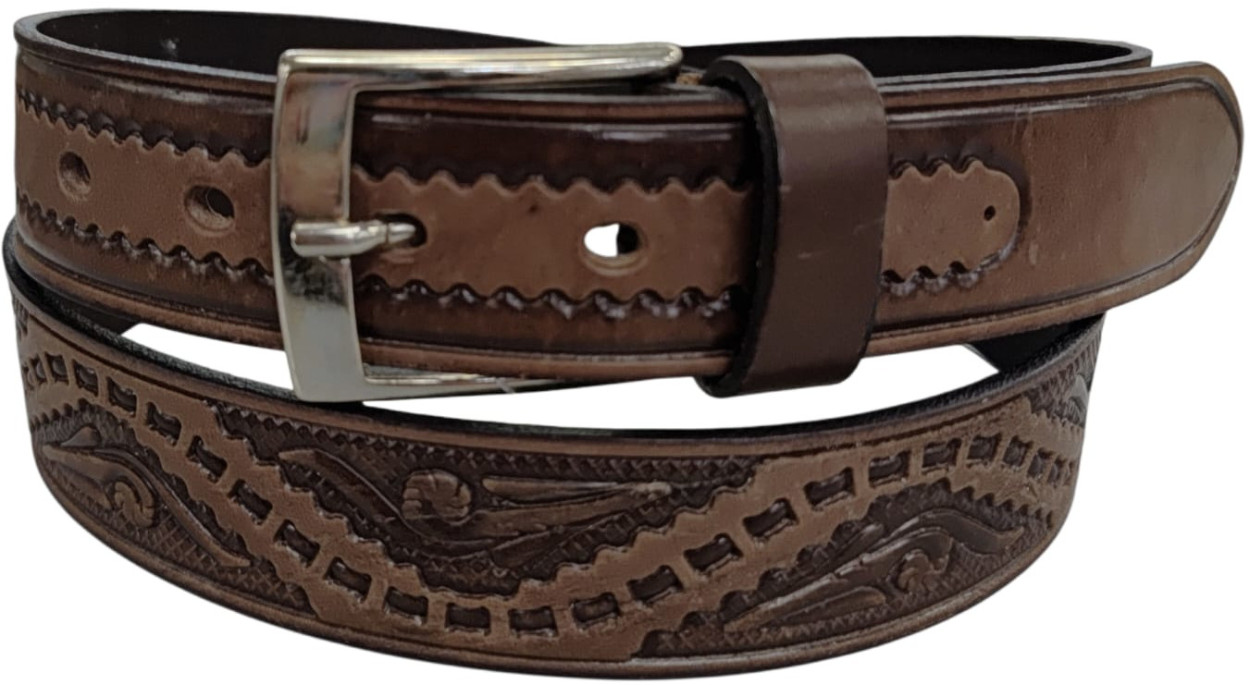 CINTURA IN PELLE DONNA P35/PIATTA/STAMPATA/23