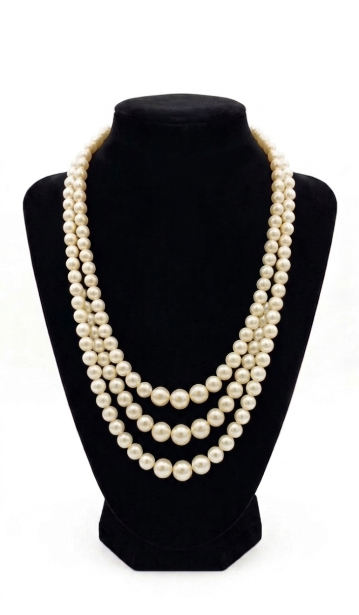 NL18-1180 COLLANA PERLA 3FILI GR. 40421