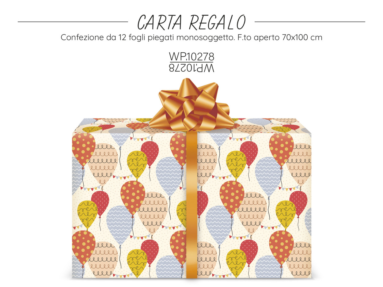 WP10278 CARTA REGALO PALLONCINI 40631