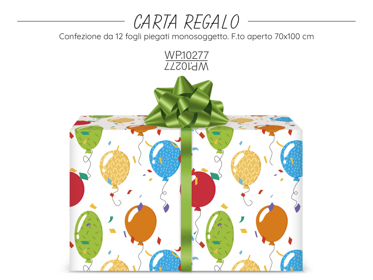 WP10277 CARTA REGALO PALLONCINI 40631