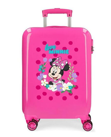 ABS VALIGIA 55cm 4R. MINNIE GOLDEN DAYS FUCSIA 2271722 41081
