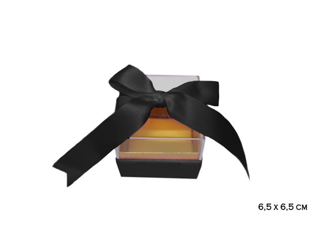 LD105 SCATOLO PVC NERO 6,5x5,5cm 55085