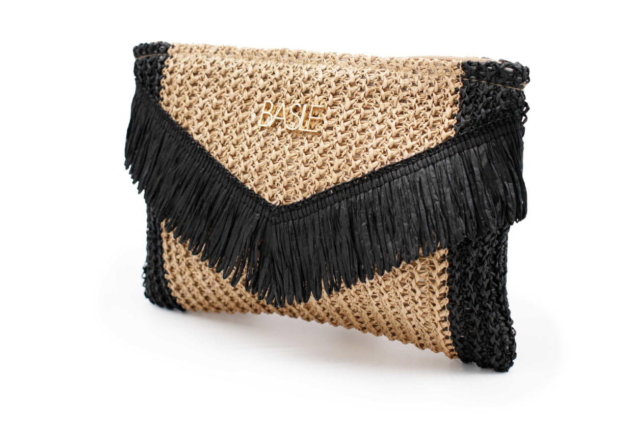 BA27400N POCH PIATTO 27x18cm NERO 41100