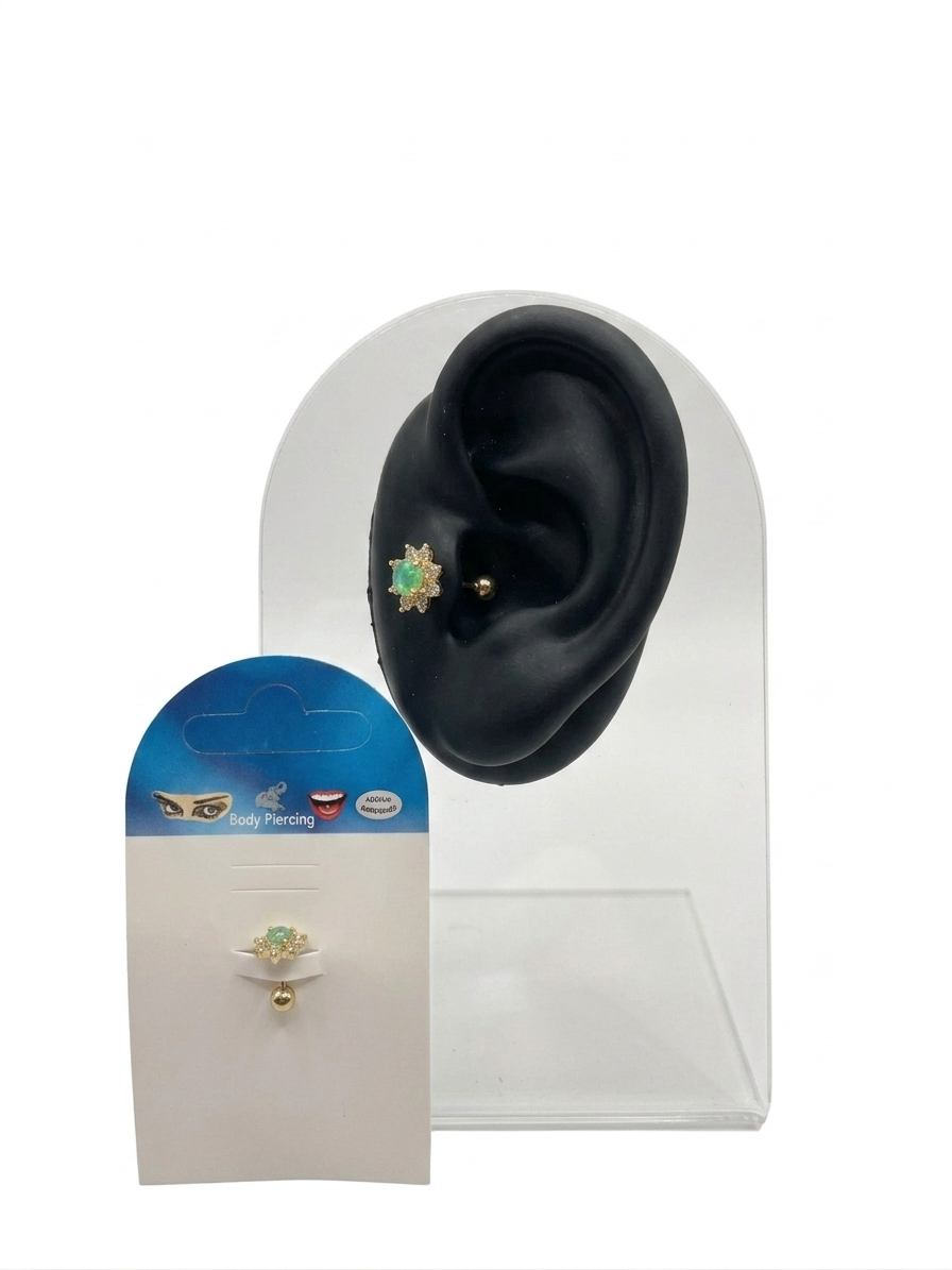 BP8883 PIERCING ORECCHIO SOLE ZIRC. ACC. DOR. 41235