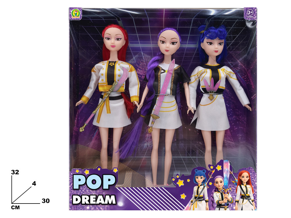 BAMBOLA POP DREAM 3 PEZZI 191040 41272