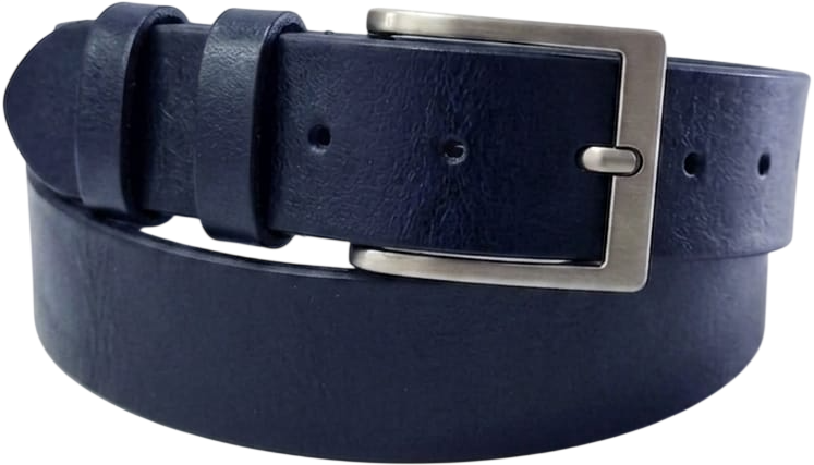 CINTURA IN PELLE 040/GROPPONE/LISCIO/0120/53054 BLU