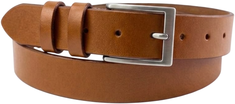 CINTURA IN PELLE 035/GROPPONE/LISCIO/0193/53054 CUOIO