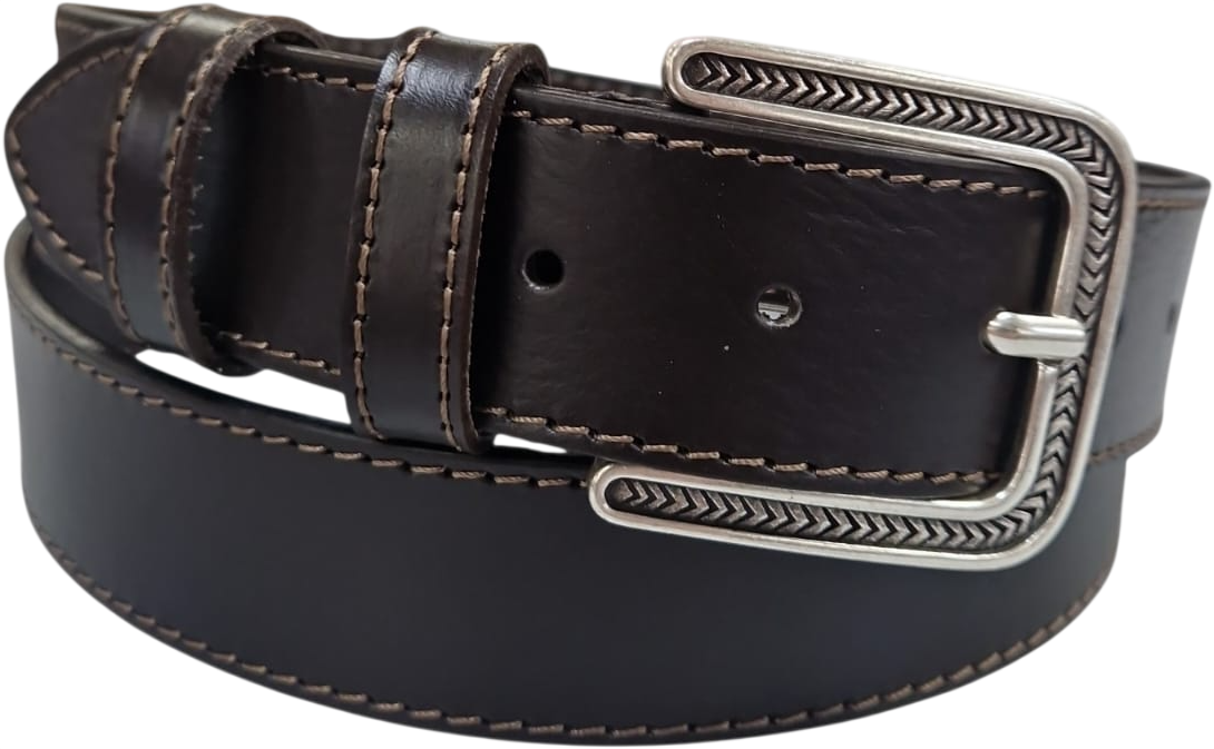 CINTURA IN PELLE 040/CUOIO/0412/53054 MORO