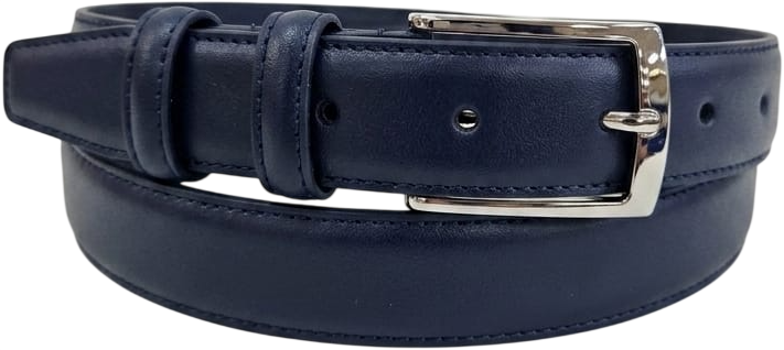 CINTURA IN PELLE 030/CLASSICO/PELLE/0112/53054 BLU