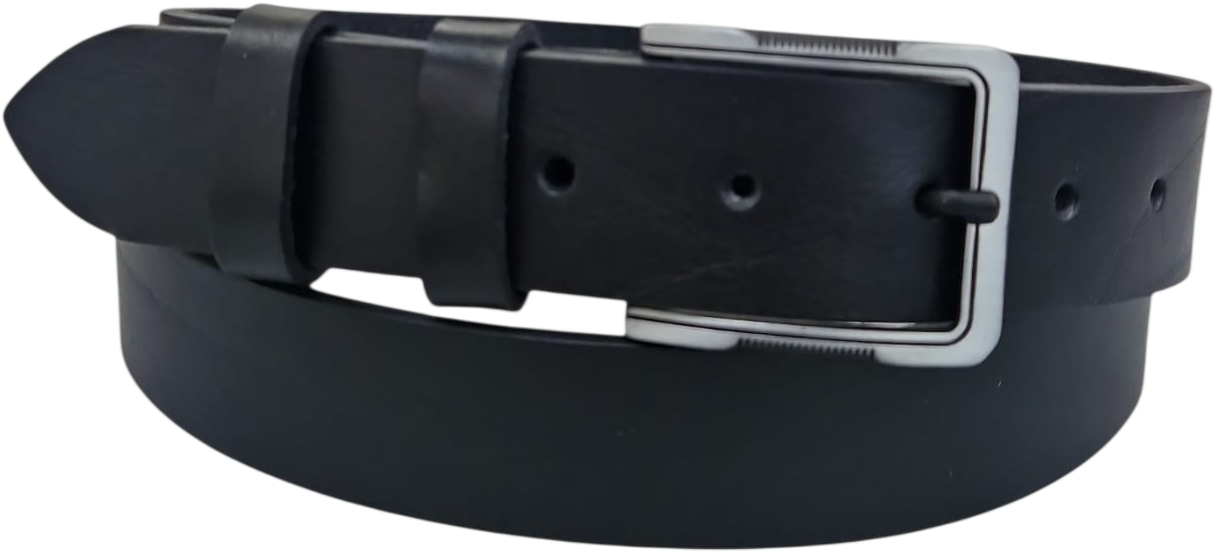 CINTURA IN PELLE 035/CUOIO/0410/53054 NERO