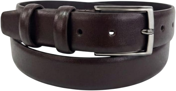 CINTURA IN PELLE 035/CUOIO/0420/53054 CLASSICO MORO