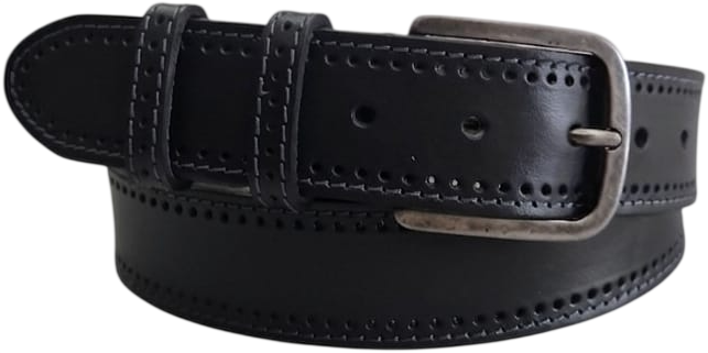 CINTURA IN PELLE 6117/40/LUXE/40027 NERO