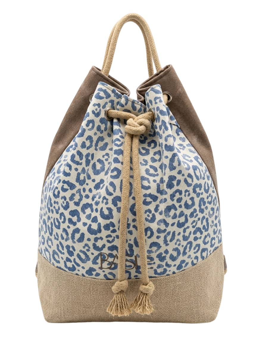 BA22221BL SACCA BASILE 45x15x46cm BLU 41100