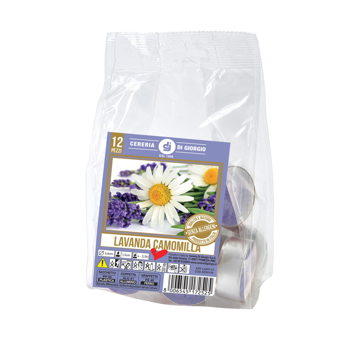 LA00112 T/LIGHT LAVANDA NO ALLERG, 12pz 53921