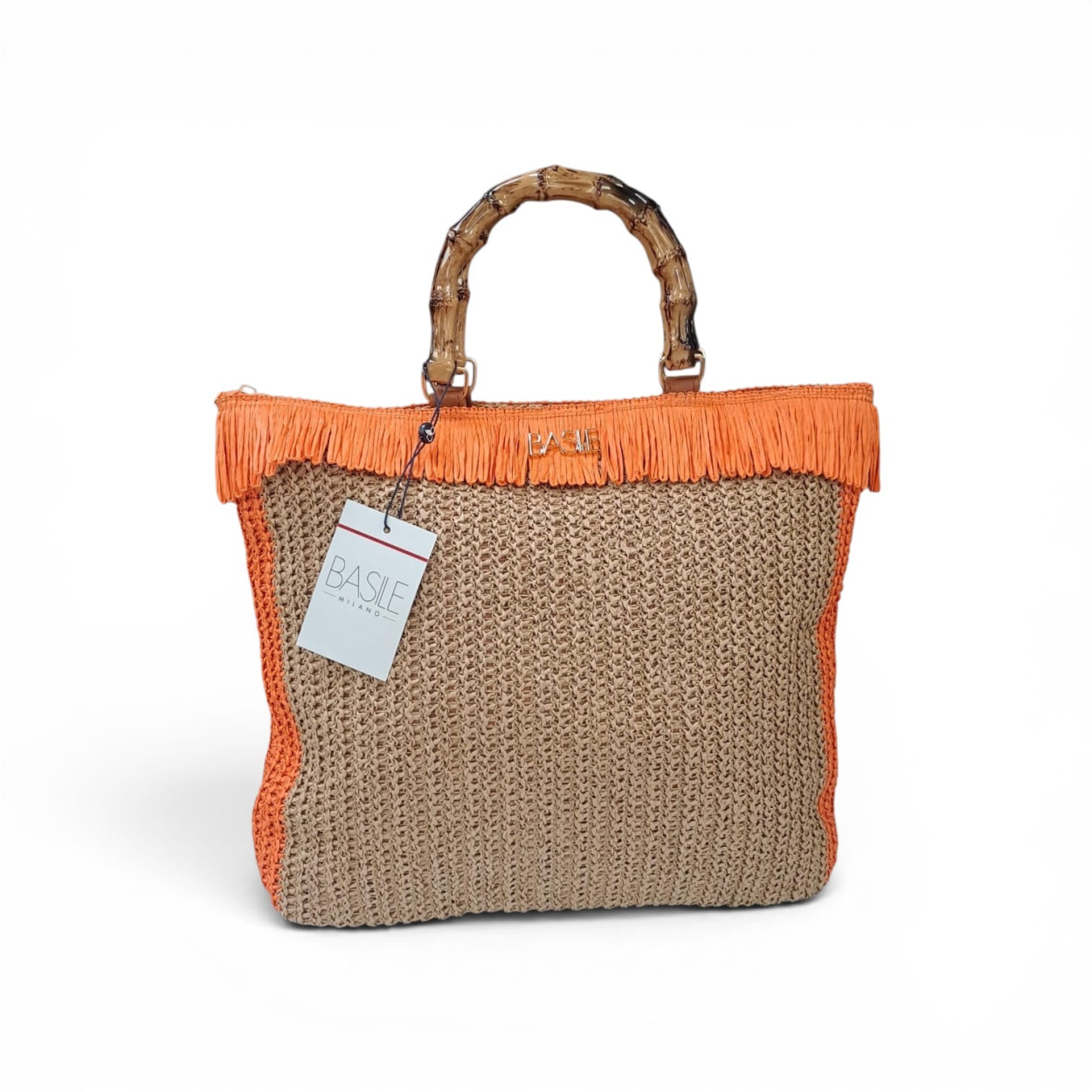 BA27402AR BORSA MARE 40x32x8cm ARANCIO 41100