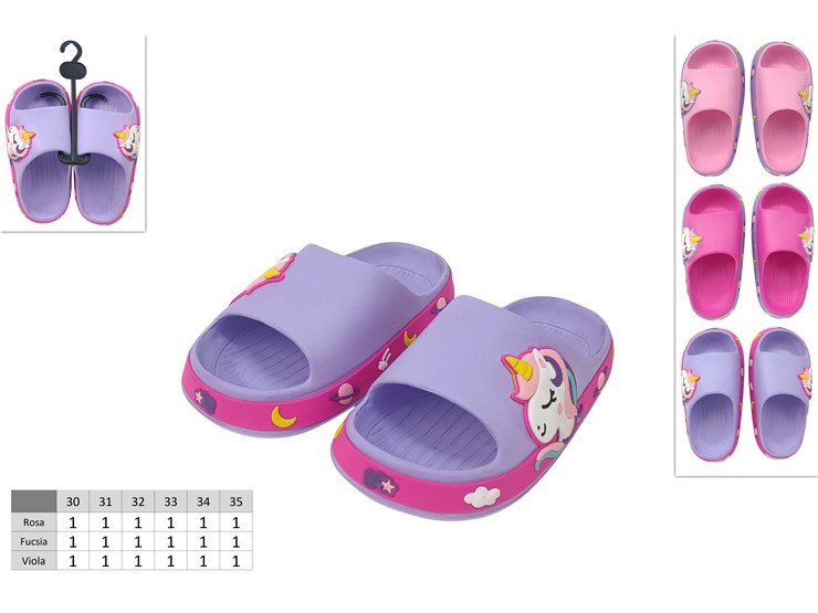 CIABATTE BIMBA 30/35 UNICORNO 689745 40842