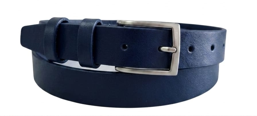 CINTURA IN PELLE 030/GROPPONE/0129/53054 BLU