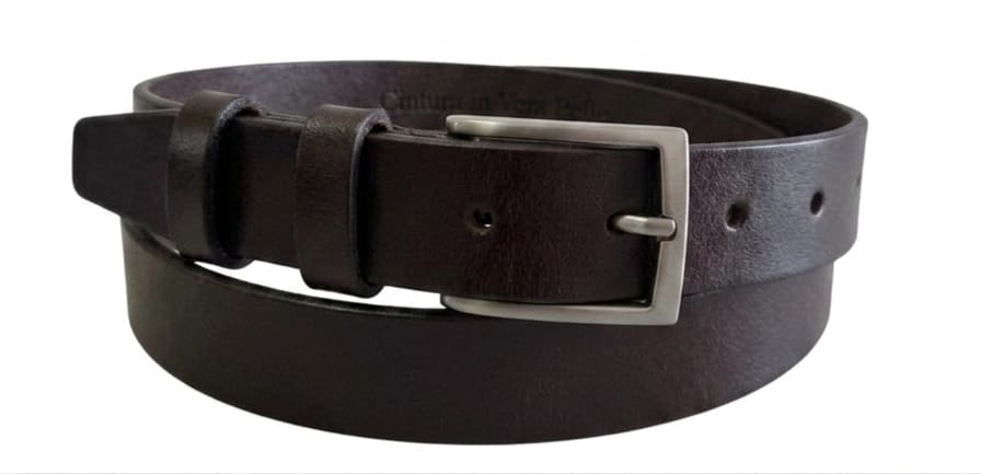 CINTURA IN PELLE 030/GROPPONE/0129/53054 MORO