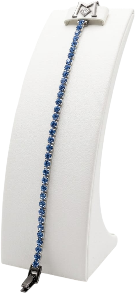 ACBR2163 BRACCIALE TENNIS 3mm BLU 52533