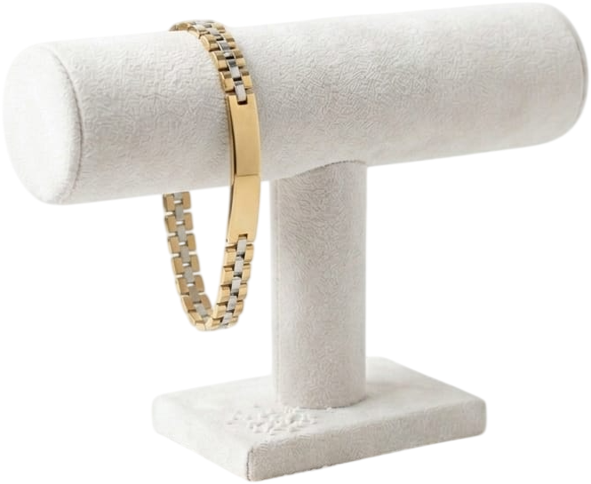 ACBR2214 BRACCIALE ACCIAIO E ORO CON TARGHETTA 52533
