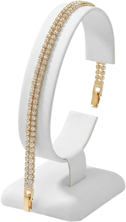 BJBR13144D BRACCIALE TENNIS 2 FILI GOLD 52533