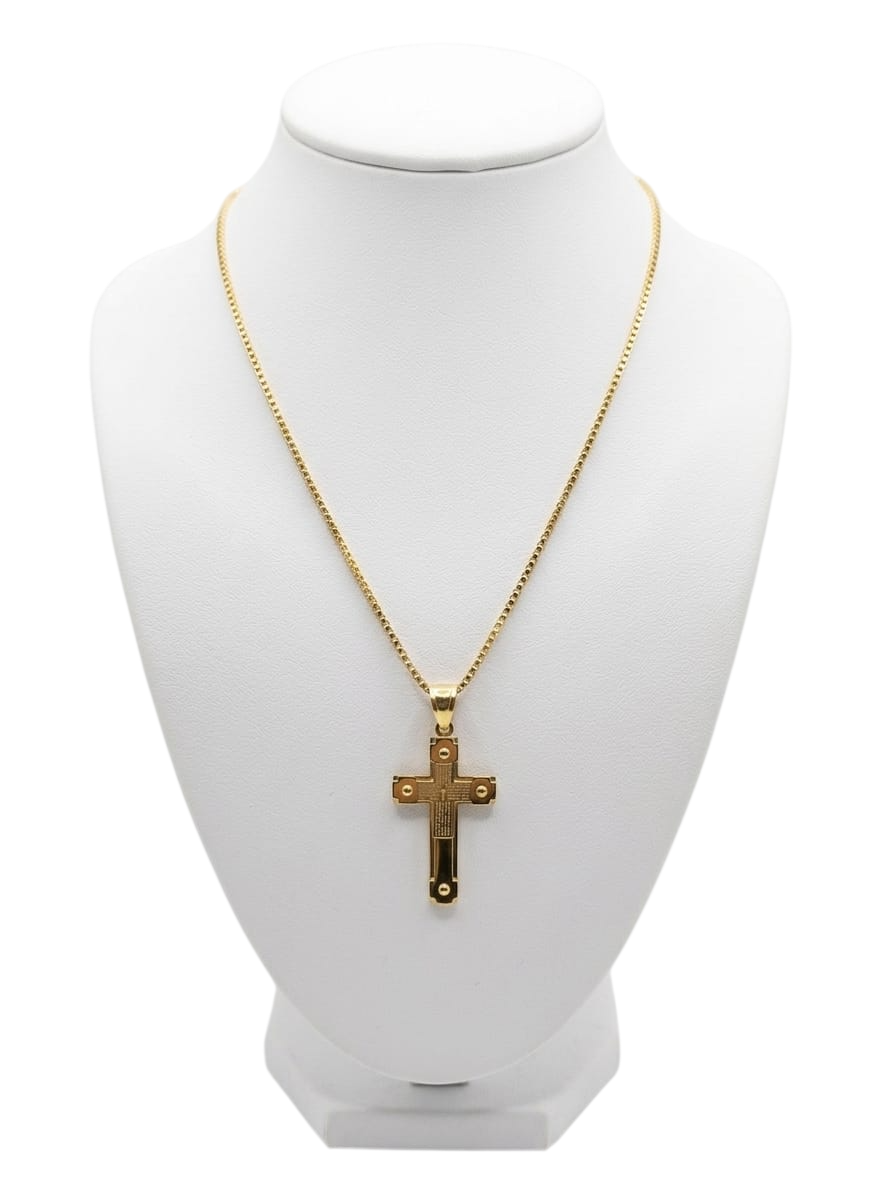 CLA4689 COLLANA CROCE DOR 52533