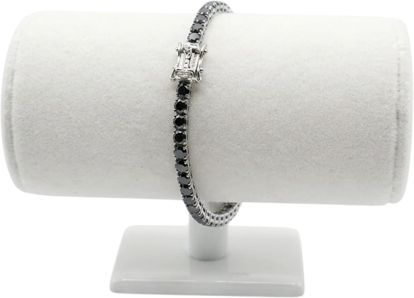 ACBR2162 BRACCIALE TENNIS 3MM NERO 52533
