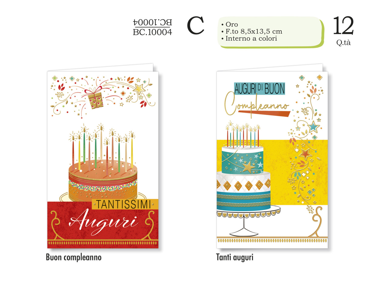 BC10004 MINI BIGLIETTO COMPLEANNO 40631