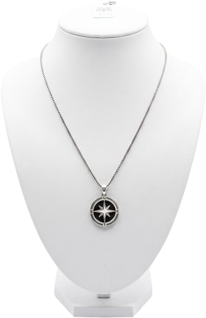 ACCL9027 COLLANA ACCIAIO PENDENTE ROSA DEI VENTI 52533