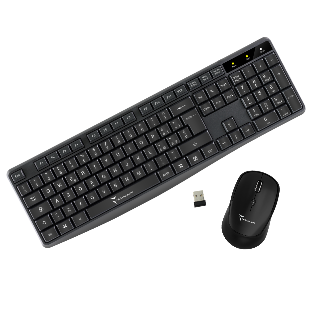 TM-KM001 TECHMADE COMBO SET WIRELESS KEYBOARD & MOUSE 41464