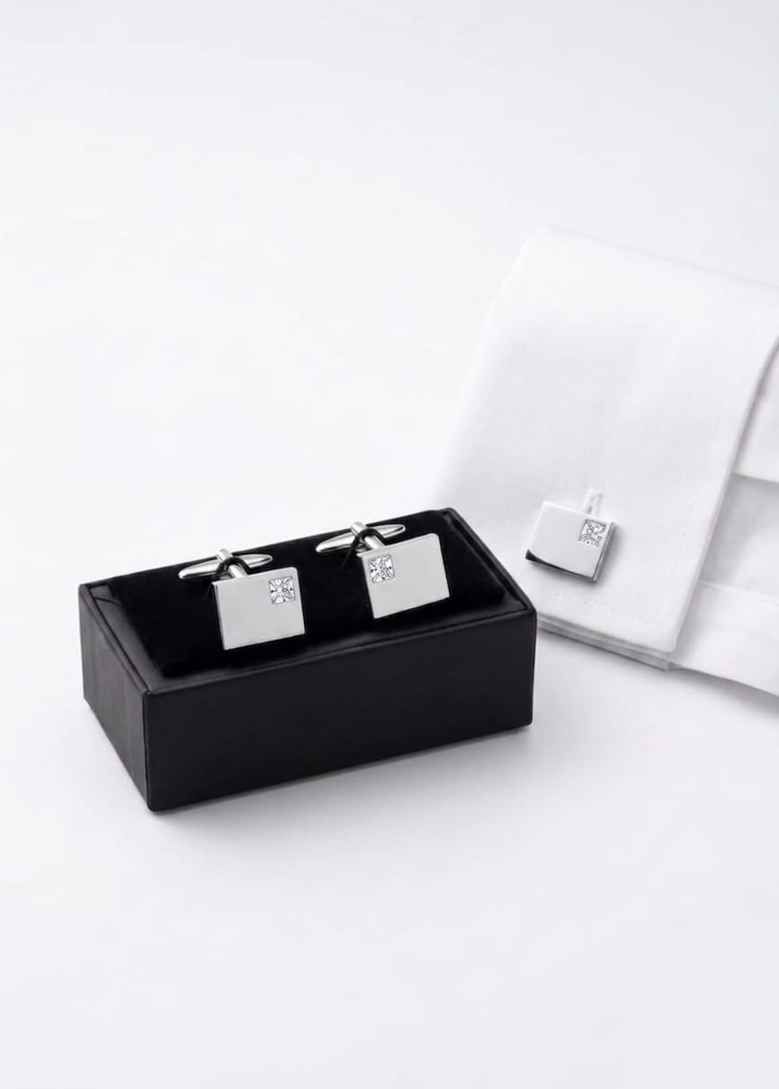 TN-65R GEMELLI UOMO ARGENTO E STRASS CRYSTAL 40421