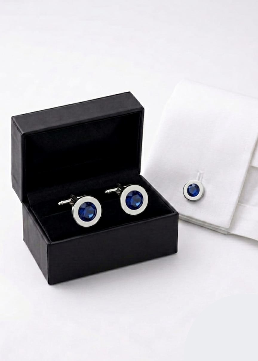 1458-3R GEMELLI ARGENTO E PIETRA BLU 40421