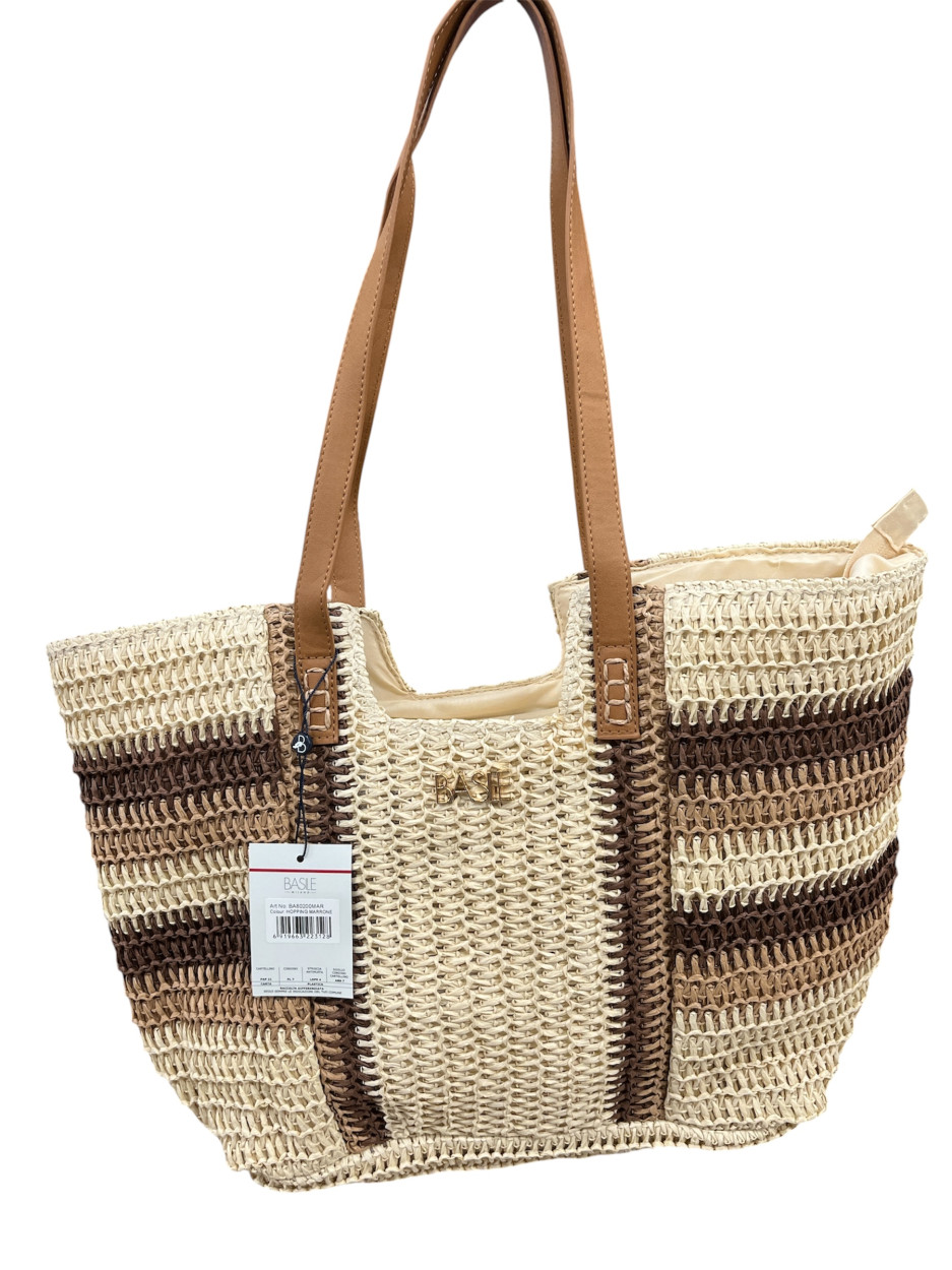 BA80200MAR SHOPPING 37x35x17cm MARRONE 41100