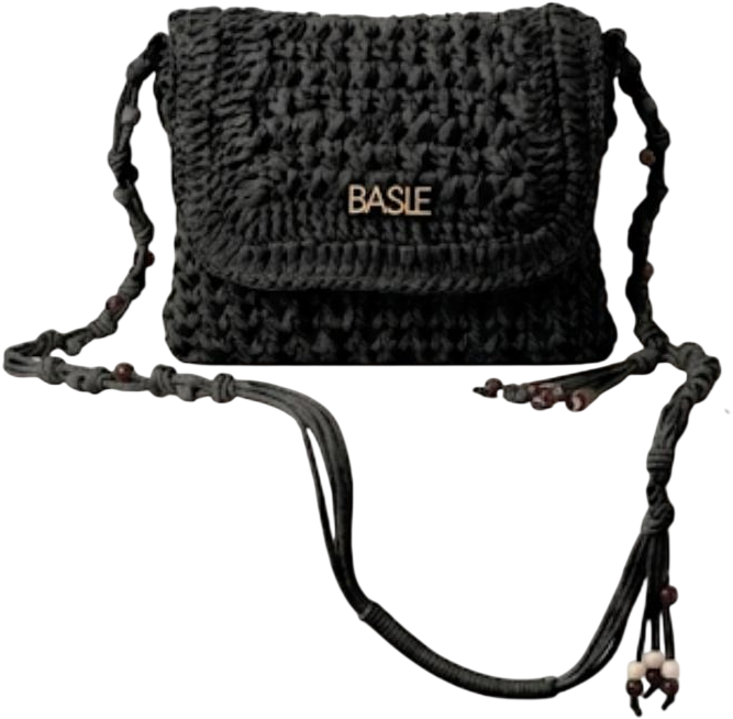 BA80800N TRACOLLA CON PATTA MEDIA 25x21cm NERO 41100
