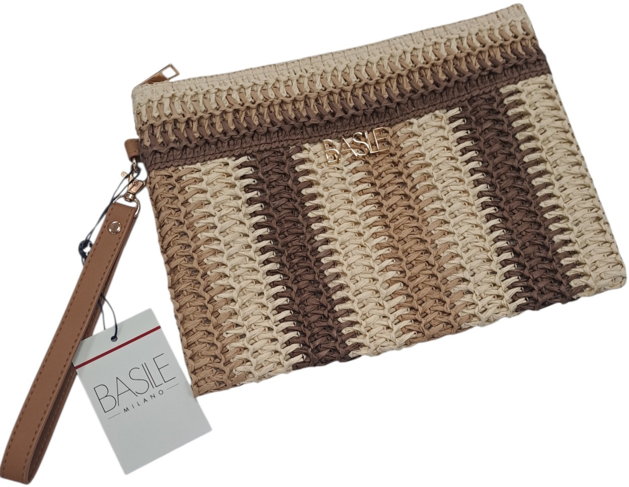 BA80202MAR POUCH 27x19cm MARRONE 41100
