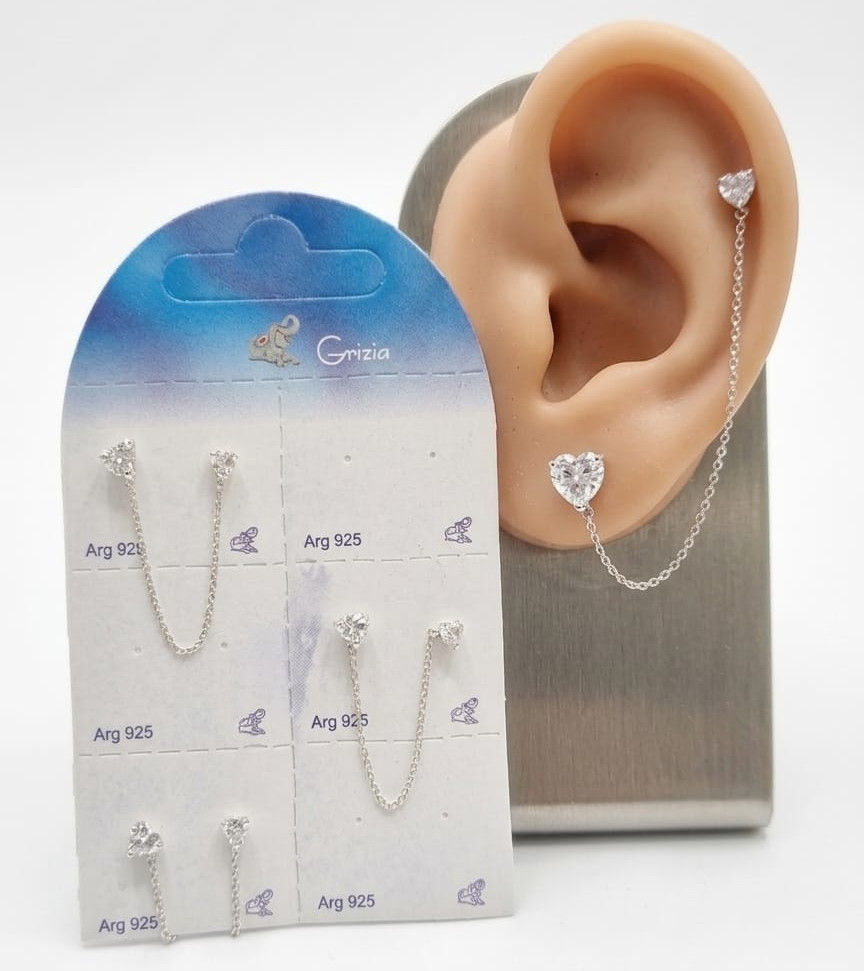 OR4159 2 CUORI ZIRC. MM.4 E 5 CAT. ARGENTO 925 41235