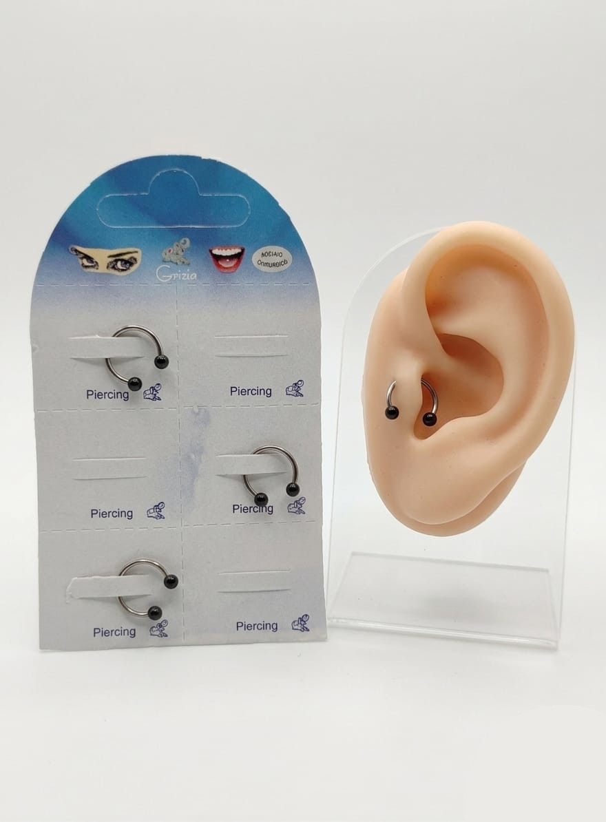 BP8684 BODY PIERCING 1.2X10X3 PALL.NERA 41235