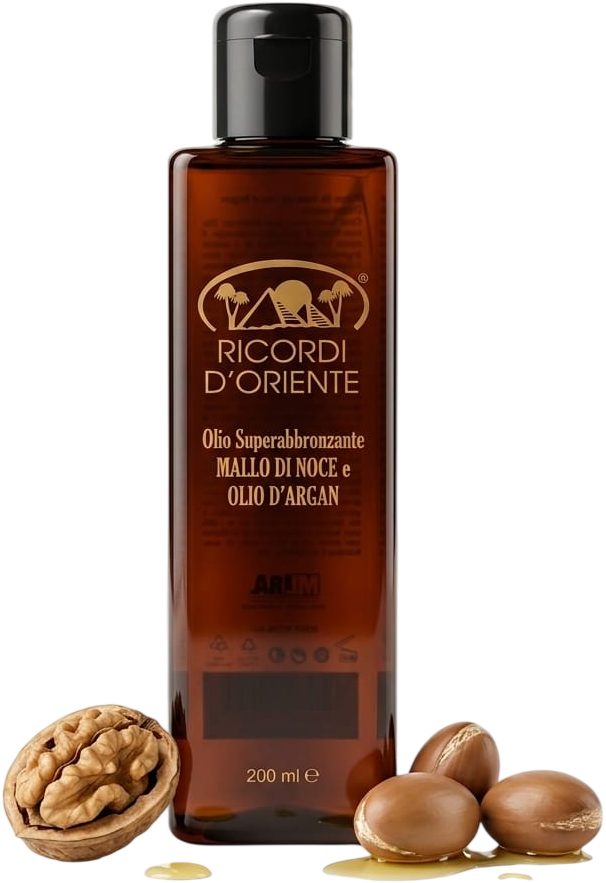 RICORDI D'ORIENTE OLIO ABBRONZANTE MALLO NOCE ARGAN 200ml 110041 52318